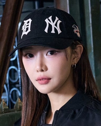 MLB League Logo Unstructured Ball Cap NY Black - Mũ lưỡi trai, nón kết màu đen