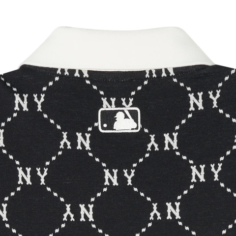Váy MLB Women's Diamond Monogram New York Yankees DRESS POLO BLACK