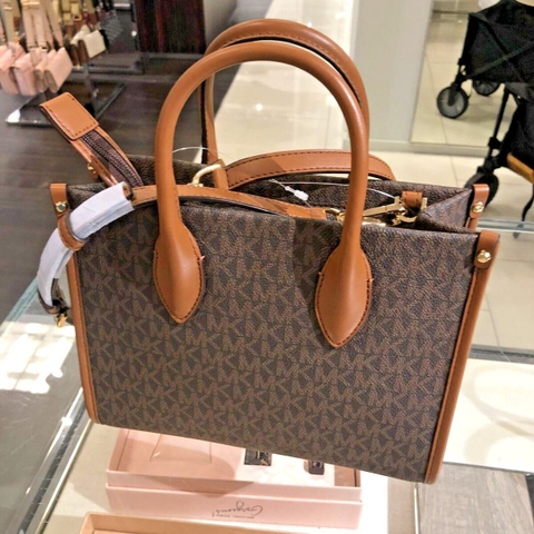 Túi MK Michael Kors Mirella Small Crossbody Tote Bag Brown