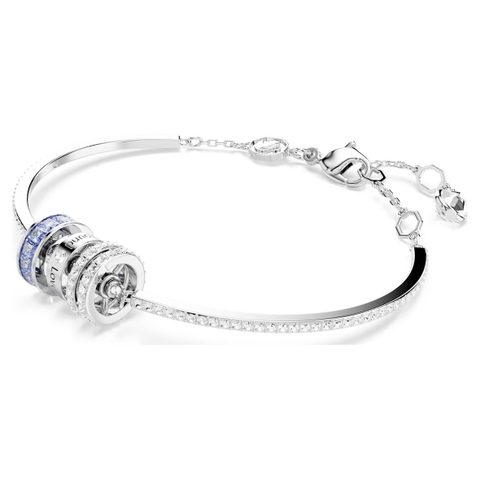 SWAROVSKI Connexus bracelet (Mixed cuts, `Love is around`, Blue, Rhodium) - Vòng, lắc tay, vòng tròn đính pha lê xanh, trắng - JEWELRY BRACELET