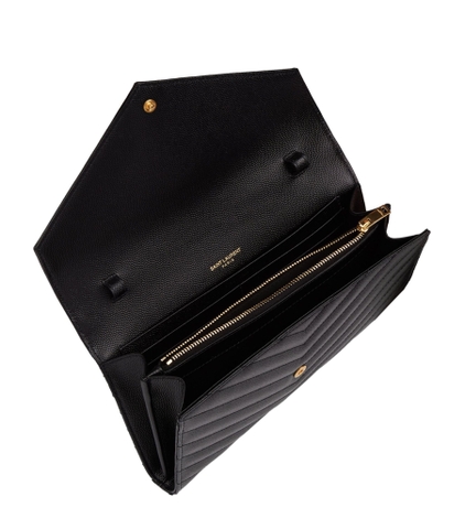 TÚI YSL WOC BLACK LOGO GOLD