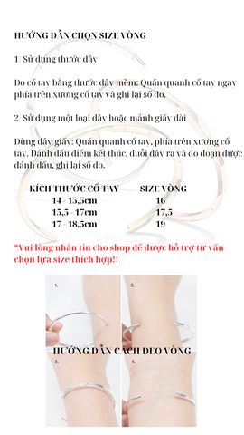 Pandora Signature I-D bangle (14k Rose-gold plated) - Vòng/lắc tay hỗn hợp kim loại mạ vàng hồng 14k, dáng cứng - JEWELRY