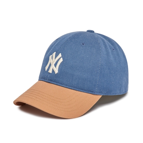Mũ MLB New York Yankees Denim Brown - Mũ lưỡi trai, nón kết phối màu xanh, nâu