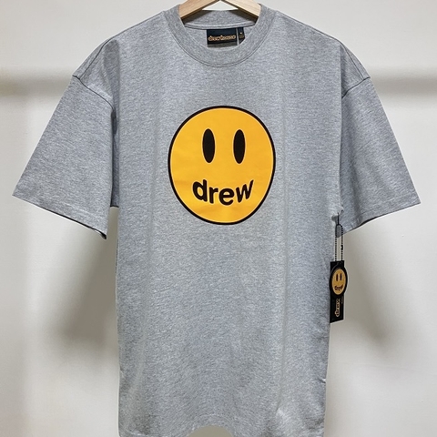 Áo Drew House Mascot SS Tee GREY T-SHIRT - Áo thun cổ tròn tay lở màu xám