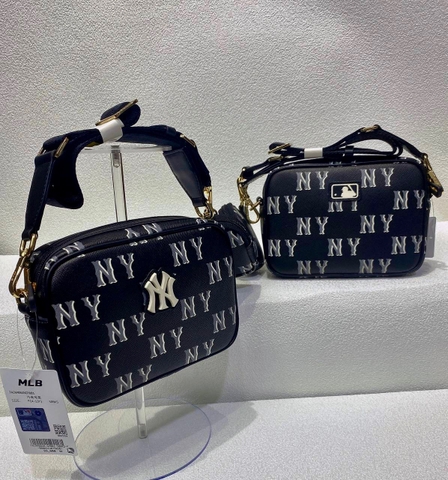 Túi MLB Monogram Cross Bag Black - Túi đeo chéo màu đen