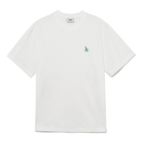 Áo MLB Basic Small Logo LA White