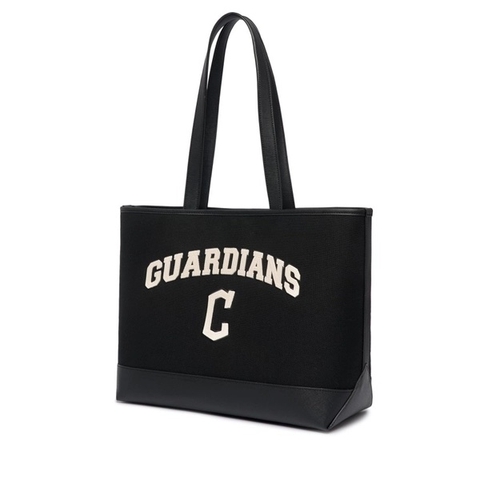 Túi MLB Varsity Basic Canvas Cleveland Indians Black Tote Bag - Túi xách, đeo vai màu đen