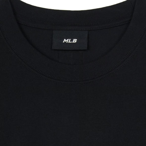 MLB New Year Snake Cartoon Graphic Overfit Short Sleeve T-Shirt New York Yankees Black - Áo thun cổ tròn tay lỡ màu đen