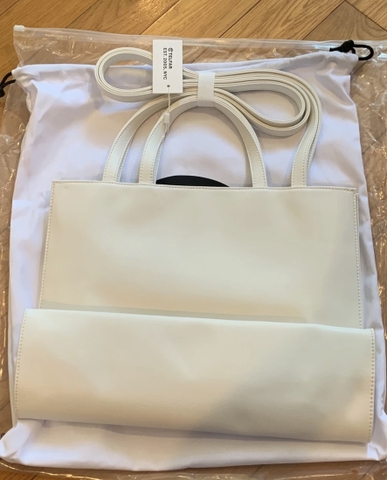 TÚI TELFAR WHITE BAG - MEDIUM M SIZE (38x28x13cm) - TÚI ĐEO CHÉO TELFAR MÀU TRẮNG