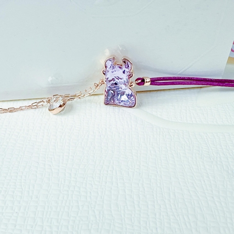 SWAROVSKI Chinese Zodiac Ox bracelet (Ox, Purple, Rose gold-tone plated) - Vòng/lắc tay SWAROVSKI - JEWELRY