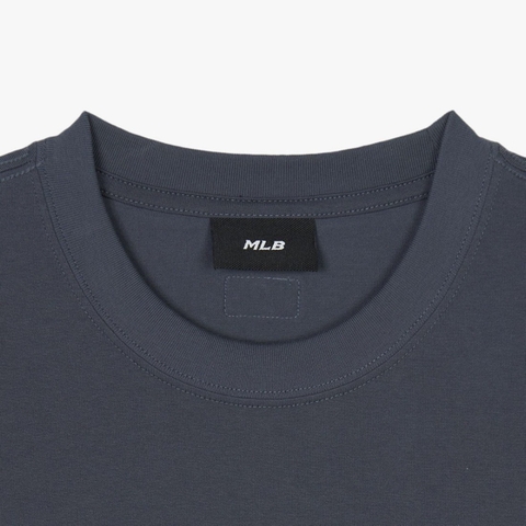 Áo MLB Street Lettering Overfit T-shirt NY Newyork Grey - Áo thun cổ tròn tay lỡ màu xám