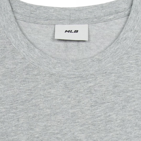 MLB Basic Street Logo Overfit Short Sleeve T-Shirt Boston Red Sox Grey - Áo thun cổ tròn tay lỡ màu xám