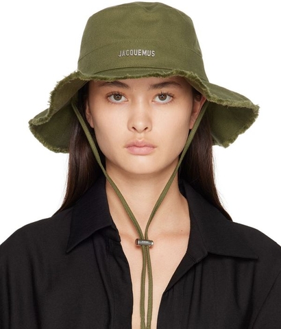 MŨ JACQUEMUS LE BOB ARTICHAUT KHAKI - LES CLASSIQUES - BUCKET HAT