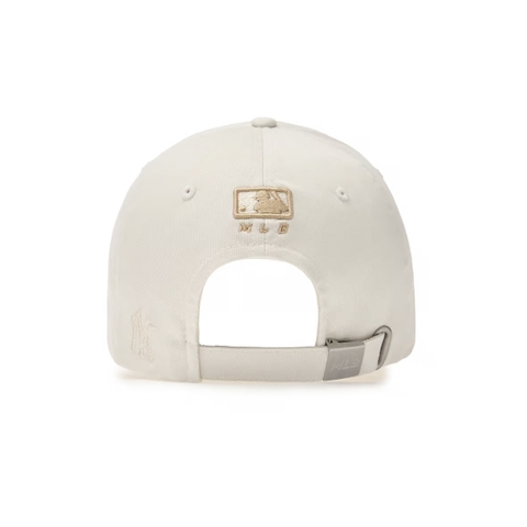 Mũ MLB Basic Coopers Washed Unstructured Ball Cap New York Yankees IVORY - Mũ lưỡi trai, nón kết màu kem