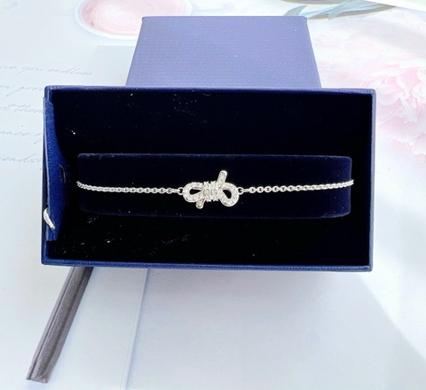 SWAROVSKI Iconic Swan bracelet (Swan, White, Rhodium plated) - Vòng/lắc tay thiên nga trắng - JEWELRY