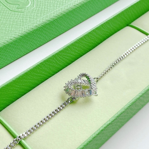 SWAROVSKI Matrix bracelet (Heart, White, Rhodium plated) - Vòng/lắc tay Hình Trái Tim - SWAROVSKI - JEWELRY