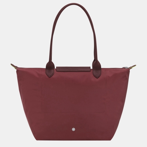 CHÍNH HÃNG - LARGE SIZE - TÚI LONGCHAMP LE PLIAGE GREEN L TOTE BAG - GRN - Túi xách màu đỏ lựu