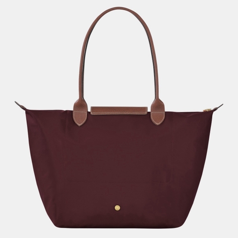CHÍNH HÃNG - LARGE SIZE - TÚI LONGCHAMP LE PLIAGE ORIGINAL L TOTE BAG - BURGUNDY - Túi xách màu đỏ sẫm