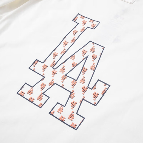 Áo Thun MLB Classic Monogram Big Logo LA T-Shirts 3ATSM0233-07IVS