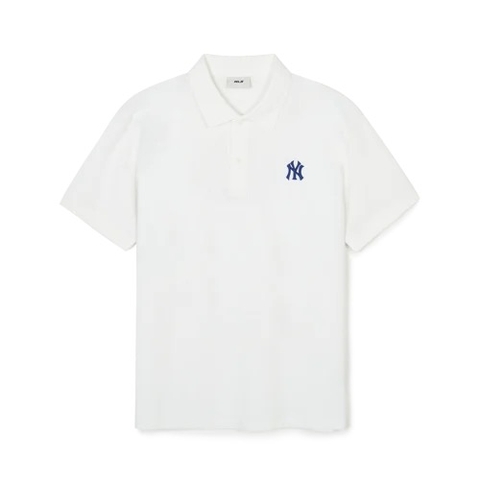 ÁO MLB BASIC WHITE POLO SHIRT POLO