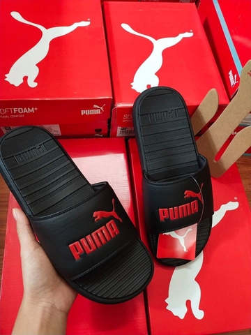 DÉP PUMA LOGO ĐỎ QUAI NGANG
