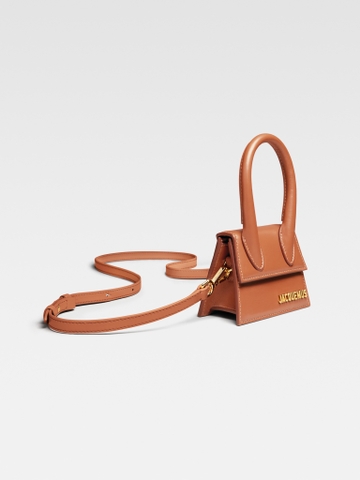 Túi JACQUEMUS Mini Leather Le Chiquito Light Brown (size 12cm)