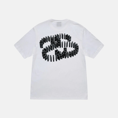 ÁO THUN STUSSY DOMINOES T-SHIRT WHITE TRẮNG