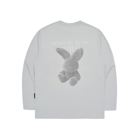 ÁO THUN ADLV FUZZY RABBIT LONGSLEEVE GREY XÁM