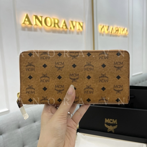 MCM ZIP BROWN VÍ DÀI NÂU