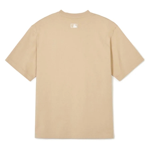 Áo MLB Cleveland Guardians C Basic Beige T-Shirt