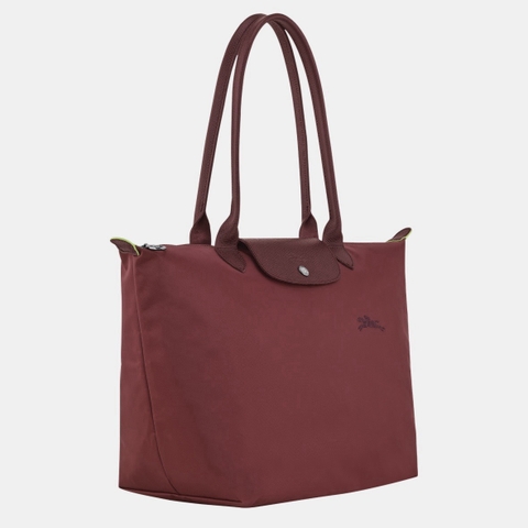 CHÍNH HÃNG - LARGE SIZE - TÚI LONGCHAMP LE PLIAGE GREEN L TOTE BAG - GRN - Túi xách màu đỏ lựu