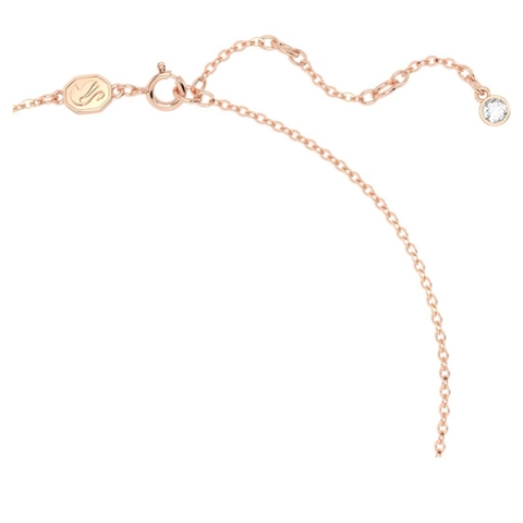 SWAROVSKI Volta Y pendant (Bow, Pink, Rose gold-tone plated) - Dây cổ, dây chuyền hoạ tiết nơ dài - JEWELRY NECKLACE