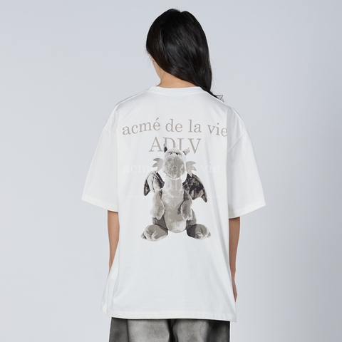 ÁO ADLV FUZZY DRAGON ARTWORK SHORT SLEEVE T-SHIRT CREAM
