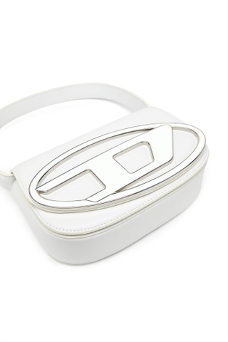 TÚI DIESEL ICONIC SHOULDER BAG IN NAPPA LEATHER WHITE