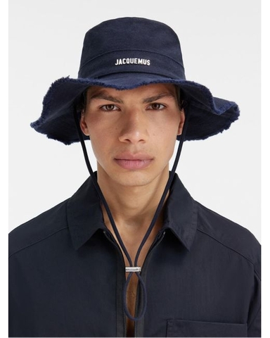 MŨ JACQUEMUS LE BOB ARTICHAUT OFF WHITE - LES CLASSIQUES - BUCKET HAT - MŨ VÀNH TRÒN MÀU TRẮNG KEM