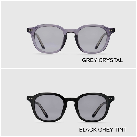 CHÍNH HÃNG - KÍNH MẮT BLUE ELEPHANT ANDY S - BLACK GREY TINT / GREY CRYSTAL - Gọng đen hoặc xám trong, tròng kính xám