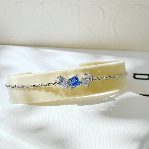 SWAROVSKI Mesmera bracelet (Mixed cuts, Blue, Rhodium plated) - Vòng/lắc tay SWAROVSKI - JEWELRY