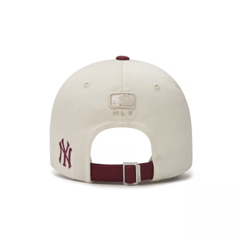 Mũ MLB Lettering color scheme unstructured ball cap New York Yankees - Mũ lưỡi trai, nón kết phối màu đỏ