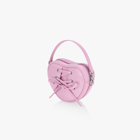 TÚI FIND KAPOOR RIBBON TIE HEART BAG - PINK HỒNG