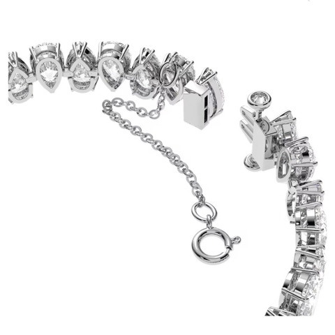 SWAROVSKI Millenia bracelet (Pear cut, White, Rhodium plated) - Vòng/lắc tay pha lê cắt giọt - SWAROVSKI - JEWELRY