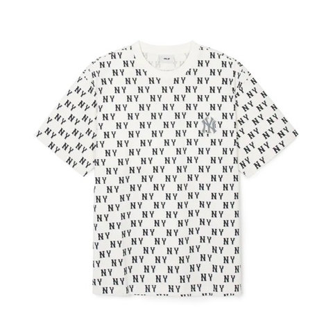 ÁO MLB MONOGRAM NEWYORK NY WHITE T-SHIRT