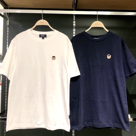 WHOAU T-SHIRT (SET 2 Áo - White + Navy - Trắng và Xanh đen) (mặt sau trơn)