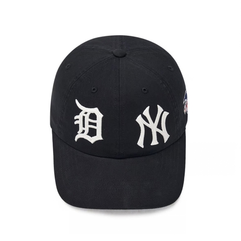 MLB League Logo Unstructured Ball Cap NY Black - Mũ lưỡi trai, nón kết màu đen