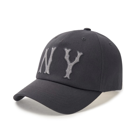 Mũ MLB Basic Coopers Washed Unstructured Ball Cap New York Yankees Grey - Mũ lưỡi trai, nón kết màu xám