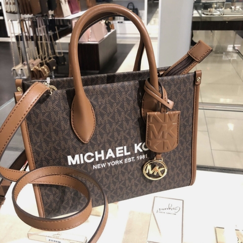 Túi MK Michael Kors Mirella Small Crossbody Tote Bag Brown