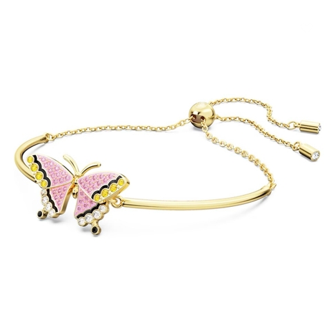 SWAROVSKI Idyllia bracelet (Butterfly, Multicolored, Gold-tone plated) - Vòng/lắc tay pha lê, hoạ tiết bướm - JEWELRY
