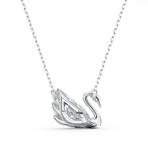 SWAROVSKI Dancing Swan necklace (Swan, White, Rhodium plated) - Dây cổ, dây chuyền SWAROVSKI - JEWELRY NECKLACE