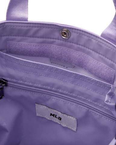 MLB Dia Monogram School Bag Set (backpack + tote crossbody bag) BOSTON RED SOX Lavender - Bộ gồm 2 món (Balo + Túi) màu tím