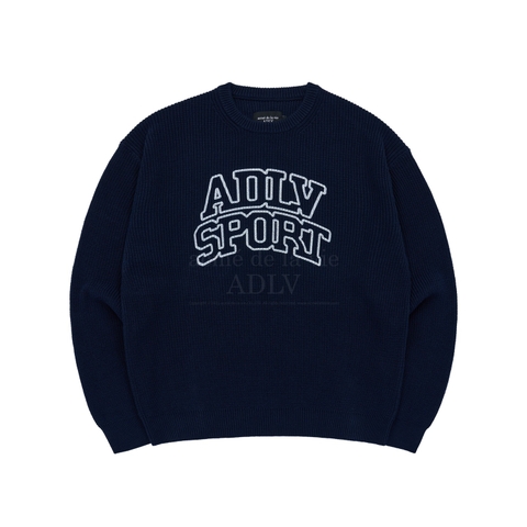 ÁO ADLV KNIT BLOCK SPORT SWEATSHIRT (NAVY)