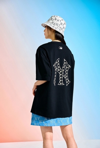 Áo Thun MLB Classic Monogram Big Logo NY T-Shirts 3ATSM0233-50BKS